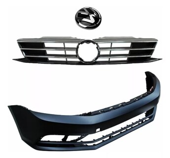 Foto 1 | Foto 1 | Fascia Delantera Jetta 15 16 17 18 Con Parrilla Y Logo