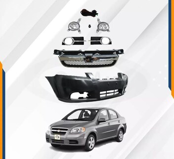 Foto 2 | Foto 2 | Fascia Delantera Aveo 07-11 Con Faros Neblineros Y Parrilla