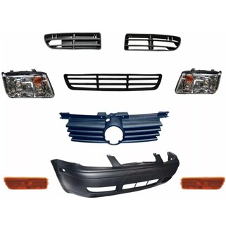 Foto 1 | Foto 1 | Kit Jetta A4 99-07 Faros Ámbar y Facia Completa y Emblema
