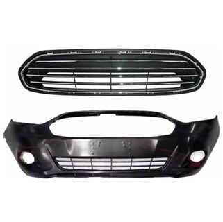 Foto 1 | Foto 1 | Fascia Del Ford Figo 16 17 18 Con Parrilla Moldura Cromo