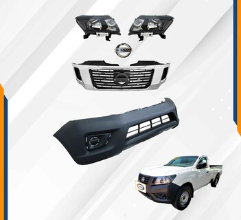 Foto 2 | Foto 2 | Fascia Np300 Con Faros Negro Y Parrilla Cromo