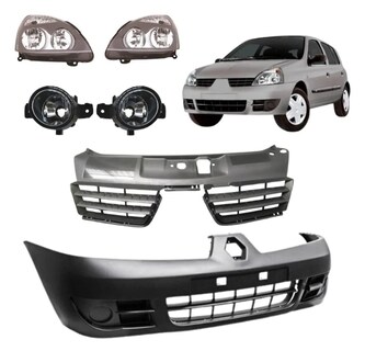 Foto 1 | Foto 1 | Fascia Delantera Clio 07 08 09 10 Con Faros Y Parrilla