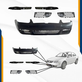 Foto 2 | Foto 2 | Fascia Jetta Clasico Completa Guias Cuartos Loderas 08-15