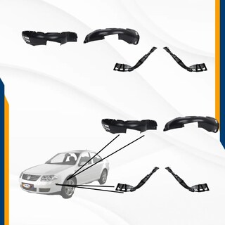 Foto 3 | Foto 3 | Fascia Jetta Clasico Completa Guias Cuartos Loderas 08-15