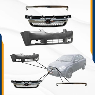 Foto 2 | Foto 2 | Fascia para Aveo 08 09 10 11 con Rejillas y Parrilla Completa