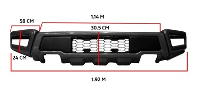 Foto 2 | Foto 2 | Defensa Delantera Color Negro Compatible Con Lobo Y Otros Modelos 2015-2017 | Dunari Powersports | A0191 | Color Negro