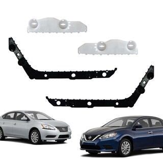 Foto 1 | Foto 1 | Kit Guías Soportes Fascias Delantera Y Trasera Completo Para Auto Nissan Sentra 2013-2016