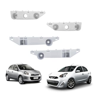 Foto 2 | Foto 2 | Kit Guías Soportes Fascias Delantera Y Trasera Completo Para Auto Nissan March Active 2014-2022