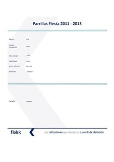 Foto 2 | Foto 2 | Parrillas, Marco Y Molduras De Parrilla, Ford Fiesta, 2011 Al 2013