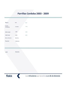 Foto 2 | Foto 2 | Parrillas, Marco Y Molduras De Parrilla, Seat Ibiza, Derecha, 2003 Al 2009