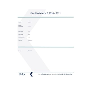 Foto 2 | Foto 2 | Parrilla Central Mazda Mazda 3 2010-2011