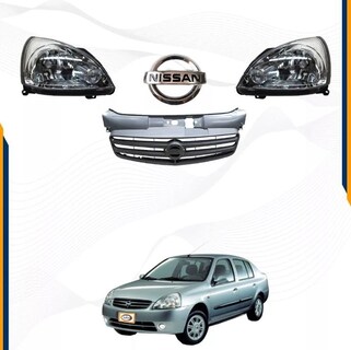 Foto 2 | Foto 2 | Kit Par De Faros + Parrilla Con Emblema Platina 2001 Al 2010
