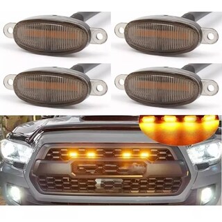 Foto 3 | Foto 3 | Kit 4 Luz Led Parrilla Universal Raptor Ámbar Con Cable Eo Safe Imports Esi-15546 Amarillo