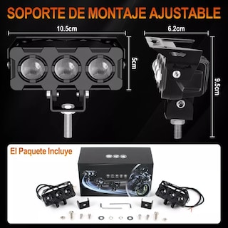 Foto 3 | Foto 3 | Faros Auxiliares Eo Safe Imports Esi12447 2 Piezas para Auto