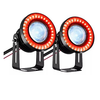 Foto 1 | Foto 1 | Faros Antiniebla 3.5'' Auxiliares Ojo de Ángel Eo Safe Imports ESI-12456 Rojo 1 Par