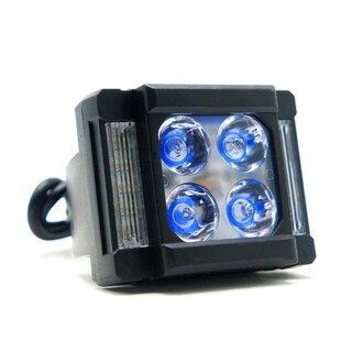 Foto 5 | Foto 5 | Faro Auxiliar Cuadrado 4 Led Estrobo, Alta, Baja Para Motocicleta
