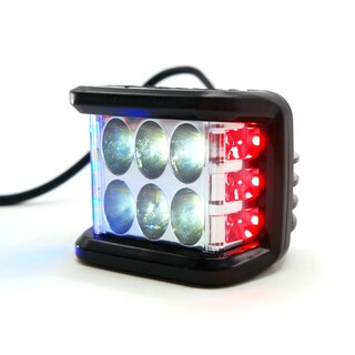 Foto 5 | Foto 5 | Faro Cuadrado 6 Led Con Luz Alta, Baja Y Estrobo Para Motocicleta