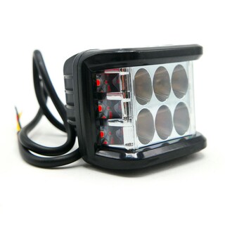 Foto 8 | Foto 8 | Faro Cuadrado 6 Led Con Luz Alta, Baja Y Estrobo Para Motocicleta