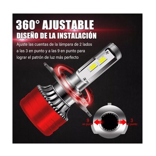 Foto 4 | Foto 4 | Kit de Faros Led Eo Safe Imports ESI-12104 Conector 9007 Luz Alta y Baja 2 Piezas