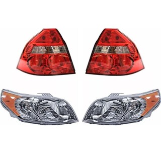 Foto 1 | Foto 1 | Faros Aveo Fondo Cromado Y Calaveras Rojas 12 13 14 15 16 17