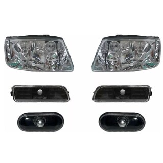 Foto 1 | Foto 1 | Faros Jetta A4 99 01 02 03 04 05 Con Cuartos Oscuros