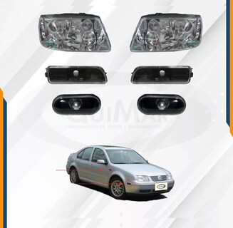 Foto 2 | Foto 2 | Faros Jetta A4 99 01 02 03 04 05 Con Cuartos Oscuros