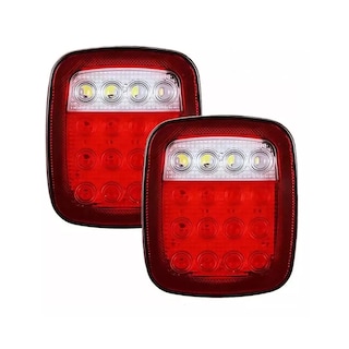 Foto 1 | Foto 1 | Calaveras Plafon Tipo Jeep 12v 24v Luz Trasera Del Camión Eo Safe Imports Esi-11667 Rojo
