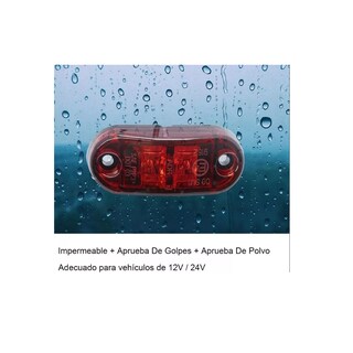 Foto 3 | Foto 3 | Set Focos Led Luz de Marcador Lateral para Auto 10pz Eo Safe Imports Esi-7948 color Rojo