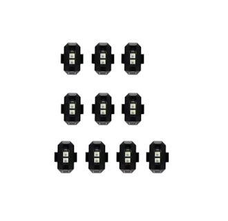 Foto 1 | Foto 1 | Mini Luz Led Estroboscópica para Moto Dron 10 Piezas Negro