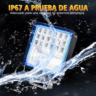 Foto 2 | Foto 2 | Par Faros Led Auxiliares Ojo De Angel Para Camion Eo Safe Imports Esi-18082 Azul