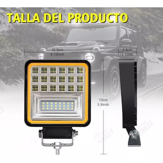 Foto 3 | Foto 3 | Par Faros Led Auxiliares Ojo De Angel Para Camion Eo Safe Imports Esi-18082 Azul