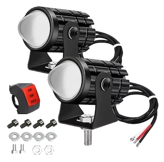 Foto 1 | Foto 1 | Faros de Luces Led Negros Doble Impermeable Par