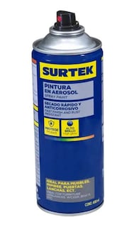 Foto 1 | Foto 1 | Pintura Aerosol Surtek 400ml Negro Mate