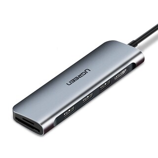 Foto 2 | Foto 2 | Hub Usb Ugreen 70410 color Gris 6 en 1 4k Hdmi Tf/sd 5 Gbps Mac Style Usb C