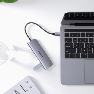 Foto 3 | Foto 3 | Hub Usb Ugreen 70410 color Gris 6 en 1 4k Hdmi Tf/sd 5 Gbps Mac Style Usb C