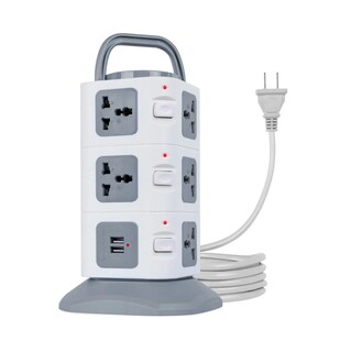 Foto 1 | Foto 1 | Multicontacto En Torre Regleta 11 Puertos y 2 USB Eo Safe Imports Esi-021 color Gris