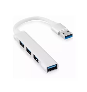 Foto 1 | Foto 1 | Adaptador Multipuerto Hub Delgado 4 Puertos Usb 3.0 B Blanco