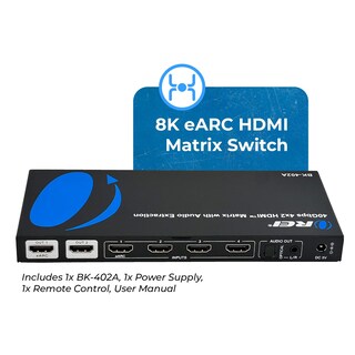 Foto 2 | Foto 2 | Conmutador Matricial Hdmi Orei 8k Earc 4x2 Con Extractor De Audio - Venta Internacional.