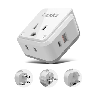 Foto 1 | Foto 1 | Adaptador De Corriente Set De Viaje Ceptics South Africa Con Usb Pd 20w - Venta Internacional.