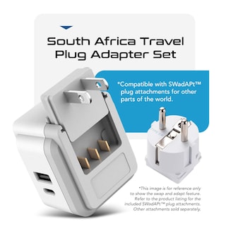 Foto 2 | Foto 2 | Adaptador De Corriente Set De Viaje Ceptics South Africa Con Usb Pd 20w - Venta Internacional.