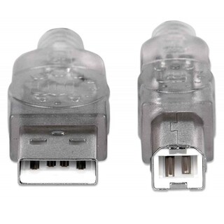 Foto 3 | Foto 3 | Cable USB tipo B Manhattan 333405 Gris