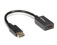 Adaptador Convertidor de Video Displayport a Hdmi Cable Dp Pasivo Startech color Negro