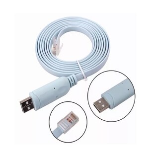 Foto 3 | Foto 3 | Cable Rj45 Macho a USB Hembra Consola Cisco Ethernet Cat E5 Azul Claro