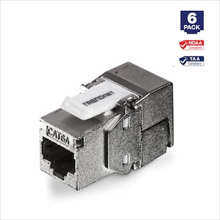 Foto 6 | Foto 6 | Paquete de 6 Conectores RJ45 Blindados Keystone Jack Trendne - Venta Internacional