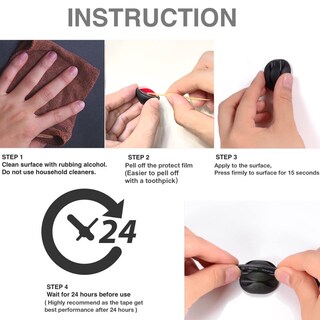 Foto 5 | Foto 5 | Venta Internacional - Organizador De Cables Ohill Desk, 24 Unidades, Color Negro