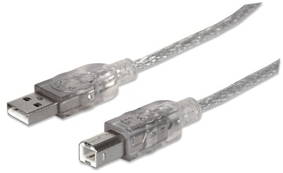 Foto 1 | Foto 1 | Cable Usb B De Alta Velocidad Manhattan 345408 Plateado 5m