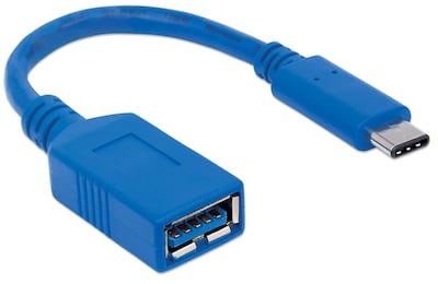 Foto 2 | Foto 2 | Cable Usb-c Para Dispositivos De Súper Velocidad Azul Manhattan 15cm