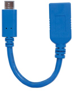 Foto 4 | Foto 4 | Cable Usb-c Para Dispositivos De Súper Velocidad Azul Manhattan 15cm