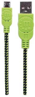 Foto 4 | Foto 4 | Cable Micro-b Usb De Alta Velocidad Manhattan 394062 Negro/verde 1m