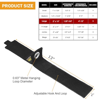 Foto 5 | Foto 5 | Organizador Con Soporte Para Cables De Extensión Lubansir, Paquete De 9, 13 Pulgadas - Venta Internacional.